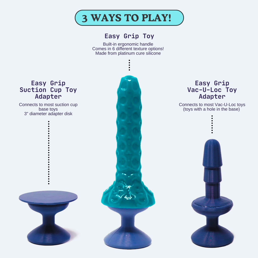 Easy Grip Toolkit (Mystery TouchBot toy + Suction Cup & Vac-U-Loc toy adapters)